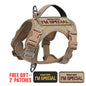 1PC Tactical Dog Harness with Handle, Reflective Military Vest for Small Dogs, Outdoor Training & Walking