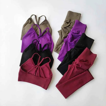 Women's Seamless High Waist Yoga Gym Set