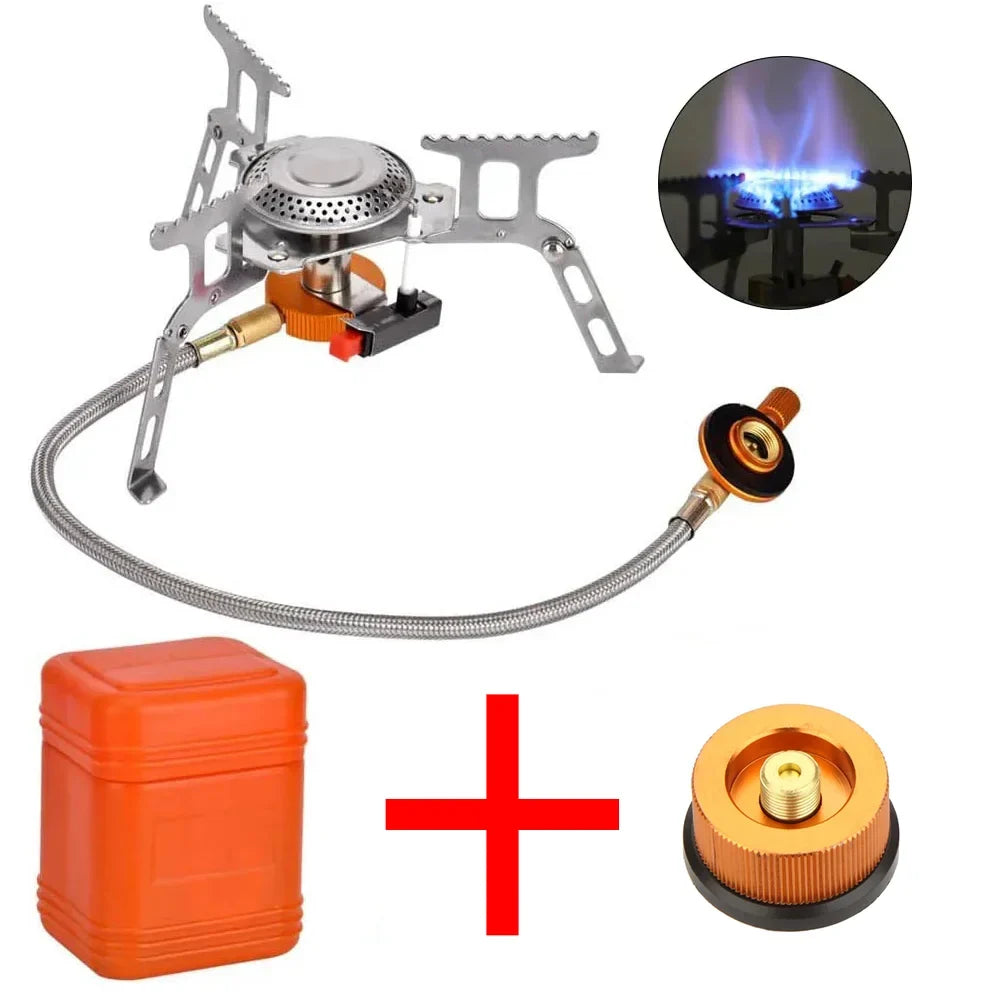 Camping Gas Stove Outdoor Tourist Burner Big Power Heater Tourism