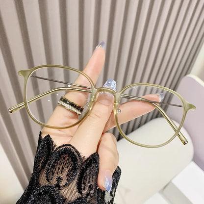 Reading glasseAnti Blue Light Round Frame Presbyopia Glasses Retro Circular Reading Glasses Ultra Light Unisex Far Sight Glasses