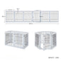 Wooden Pet Fence Dog Fence Freely Combinable Pet Isolation Door Indoor Foldable Dog Cage for Small and Medium Dogs Pet Supplies