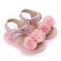 Cute and classic pink themed casual flat shoes for baby girls, soft and comfortable baby walking shoes for 0-18 months