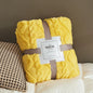 Fluffy Coral Velvet Throw Blanket – Soft Plush & Warm, Thickened Flannel, Comfortable for  Air-Conditioned Room, Luxury Decor