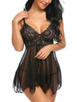 2pcs Lace Sexy Lingerie Set For Women, Suitable For Sleepwear And Loungewear