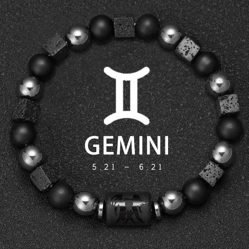 Sagittarius Zodiac Bracelet Natural Stone