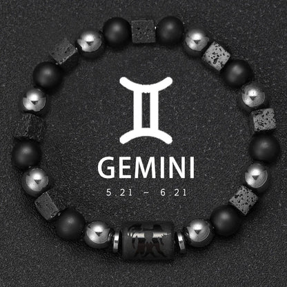 Sagittarius Zodiac Bracelet Natural Stone