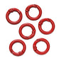 5Pcs Colorful  O Ring Spring Clasp Openable Round Carabiner Keychain Clips Hook Dog Chain DIY Jewelry Buckle Connector