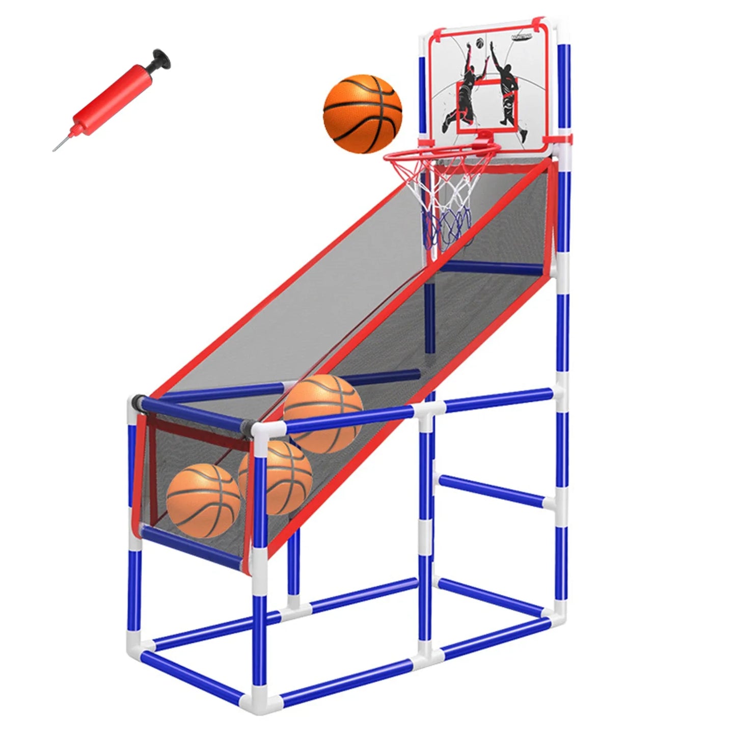 Basketball Game Set Kids Basketball Hoop for Indoor Outdoor with 4