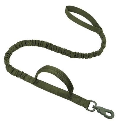 Adjustable Pet Tactical Dog Collar Durable Double Buckle German Shepherd Training Leash and Collar Large Medium Dogs Accessories