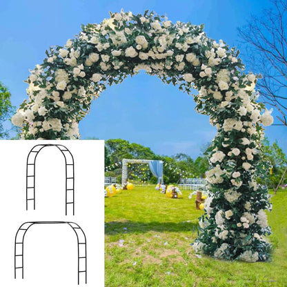 The (black) metal garden wedding arch can be freely assembled, suitable for various climbing plant parties, decorating pavilions
