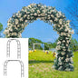 The (black) metal garden wedding arch can be freely assembled, suitable for various climbing plant parties, decorating pavilions