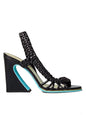 2026European and American Summer Women's Coarse High-heeled Woven Sandals Fashion Runway Plus Women's Sandals