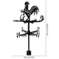 Metal Weather Vane Rustproof Cartoon Animals Sea Rover Wind Direction Indicator for Outdoor Patio Roof Gardens Decoration New
