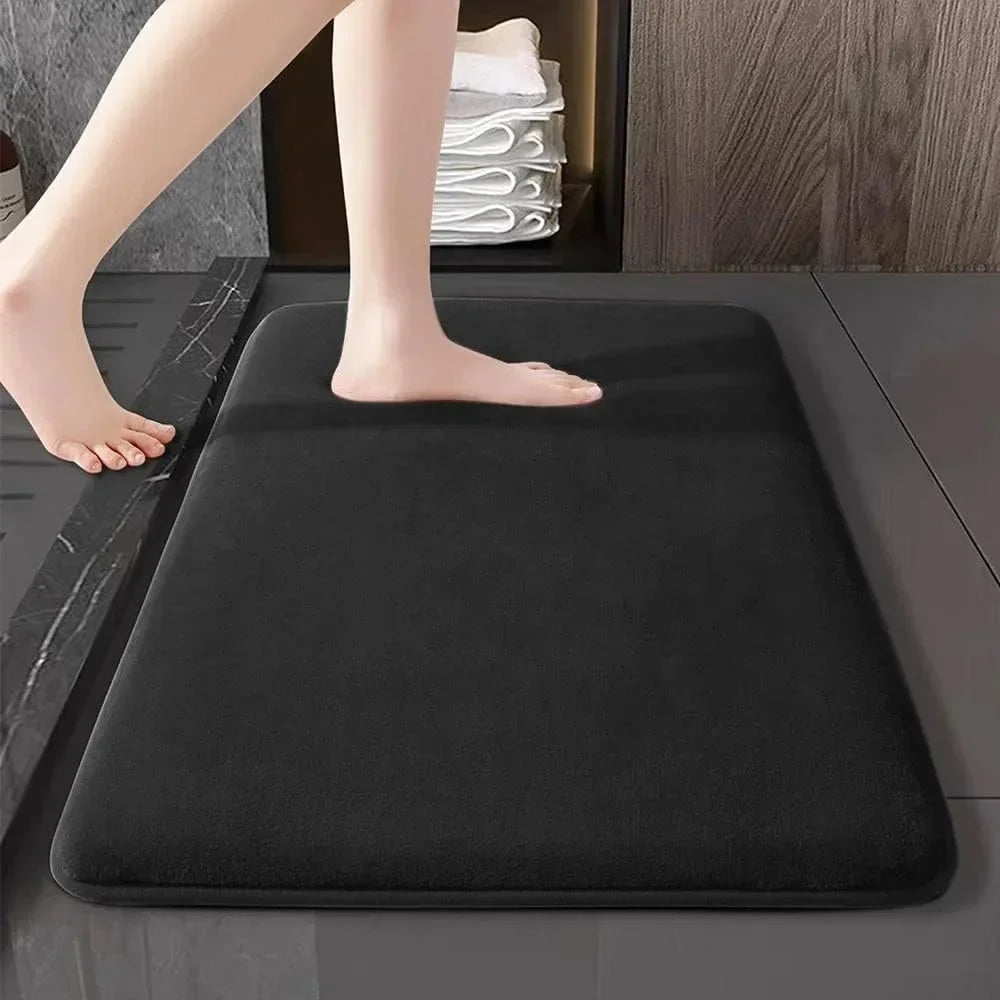 Bath Mat & Bathroom Extra Thick & Soft Memory Foam & Non Slip Super