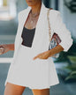 Elegant Two Piece Blazer Suit Sets Women OL Office Sets Slim Cardigan