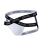 Men Jockstrap Briefs Panties V-shaped Low Waist Sexy Transparent Ice Silk Gay Underwear Sissy Thong Hip Lifting Straps Harness