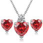 Fashion Silver Color Necklace Earrings Cubic Zirconia Jewelry Sets Elegant Crystal Zircon Jewelry Women Wedding Jewelry Set