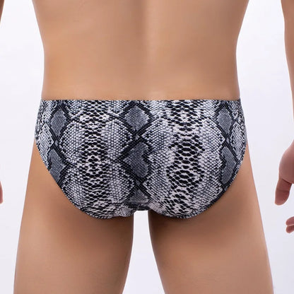 Ropa interior sexi para hombre Men's underwear printed leopard print cueca snake print low waist sexy Panties mens bikini new