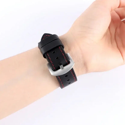 Suunto Race, Vertical & 9 Peak Leather Band with Stitching Options
