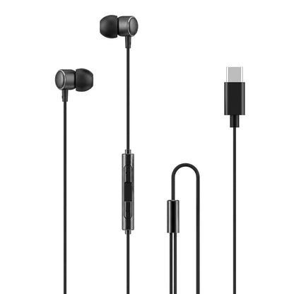Noise Reduction Wired Headphones Type C Wired Earphones With HD Mic Earbuds For Xiaomi Realme Samsung Galaxy S25 S24 S23 S22 S21