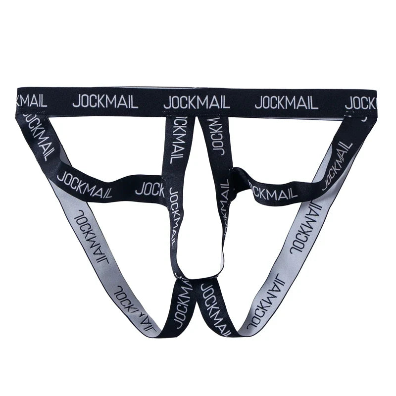 Cockstraps Open Back Underpants Men Jockstrap Panties Sexy Thongs G String Penis Pouch Underwear T-Back Open Butt Thong Lingerie