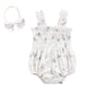 ma&baby 0-24M Baby Girl Romper Newborn Infant Jumpsuit  Floral Print Sleeveless Clothing Headband Summer Outfits