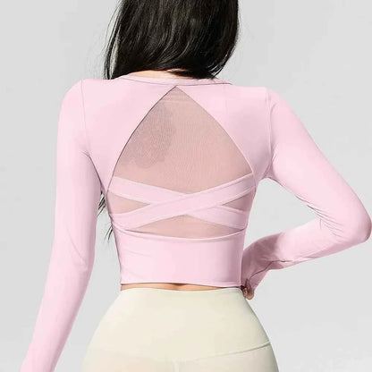 Women's Long Sleeve Yoga Running Top