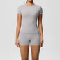 2PC Quick-Dry Gym Leggings & Top Set