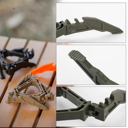Portable Gas Canister Stand Universal Tripod Folding Frame Outdoor Camping Gas Tank Stove Base Holder Camping Supplies