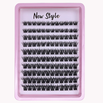 Lash Clusters D Curl Individual Lashes Fluffy Volume DIY Eyelash Extensions Thick Cluster Lashes for Home Use