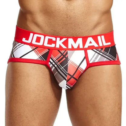 JOCKMAIL Sexy Mens Underwear Briefs Printed Panties Calzoncillos Hombre Slip Calcinhas Cuecas Underwear Nylon Fast Dry