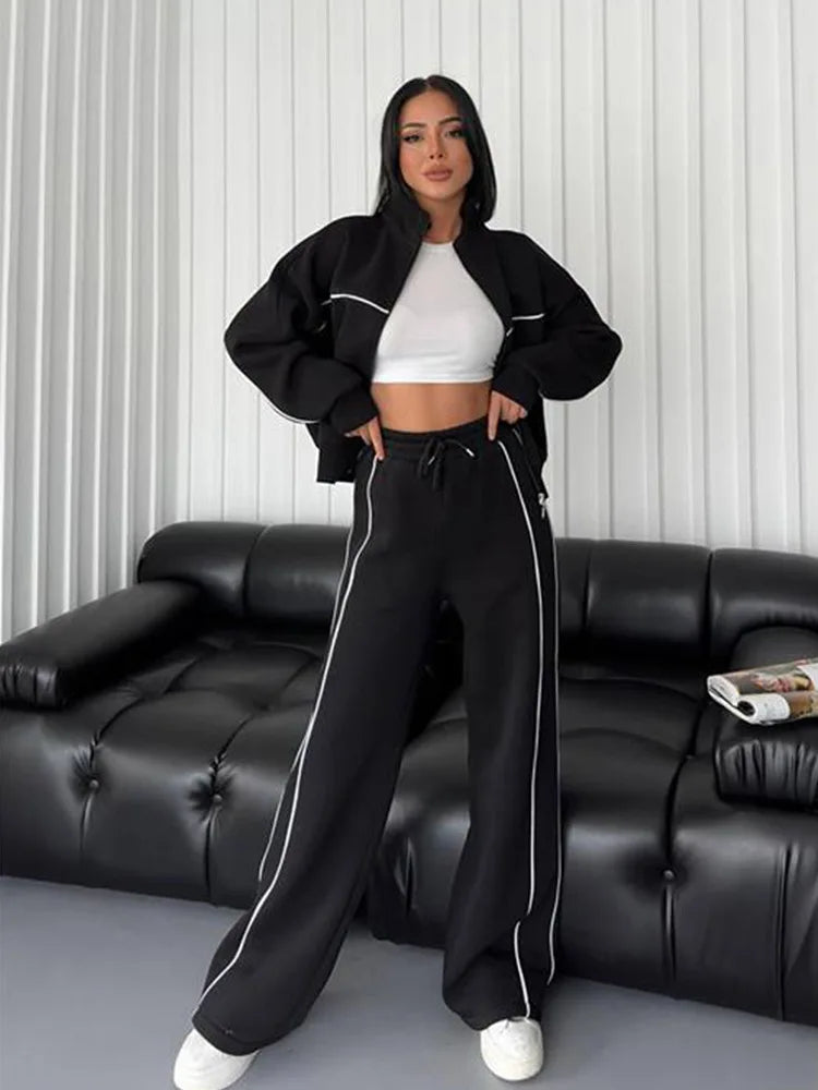 New Cross-Border European American Casual Set: Long-Sleeve