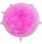 6pcs Food Grade Silicone Preservation Cover Reusable Airtight Food