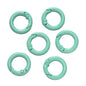 5Pcs Colorful  O Ring Spring Clasp Openable Round Carabiner Keychain Clips Hook Dog Chain DIY Jewelry Buckle Connector