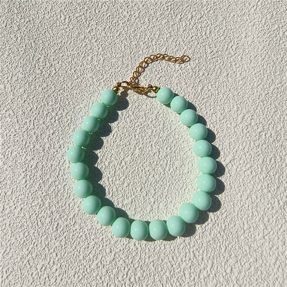 Dogs Necklace Extension Chain Design Pet Collar Fashion Dogs Faux Pearls Necklace Loop DIY Cat Dog Grooming Accessory