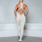 Women’s Sleeveless Zipper Jumpsuit Gym Wear