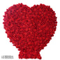 Angela Flower Red Rose Creative Love Heart Floral Wall Cloth Base Flower Arrangement Wedding Backdrop Frame Proposal Decor A7699
