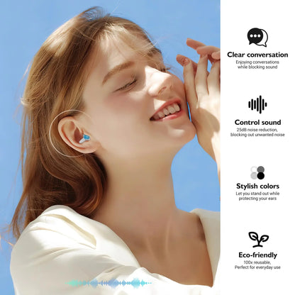 Ear Plugs High Fidelity Concert - Ear Protection for Concerts, Musicians Reusable/Hypoallergenic Earplugs - Noise Reduction