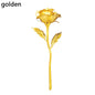 Valentine's Day Creative Gift 24K Foil Plated Rose Gold Rose Lasts Forever Love Wedding Decor Lover Lighting Roses Creative Gift