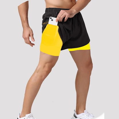 Men's Running Shorts 2 In 1 Quick Dry