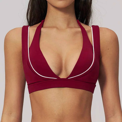 Women's Crossback Sports Bra Crop Top