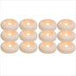 12/24 Pack Waterproof Flameless Floating Tealights Candle Electric Flickering LED Candles For Wedding Party Pool&SPA Home Decor