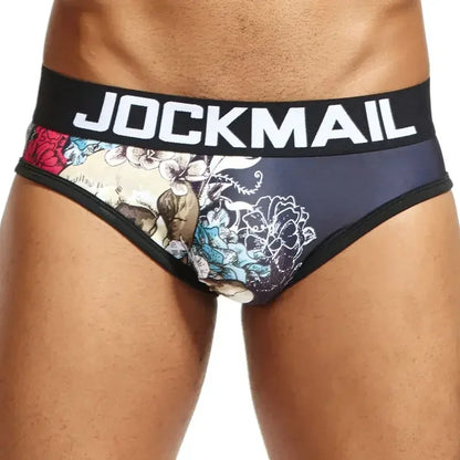 JOCKMAIL Sexy Mens Underwear Briefs Printed Panties Calzoncillos Hombre Slip Calcinhas Cuecas Underwear Nylon Fast Dry