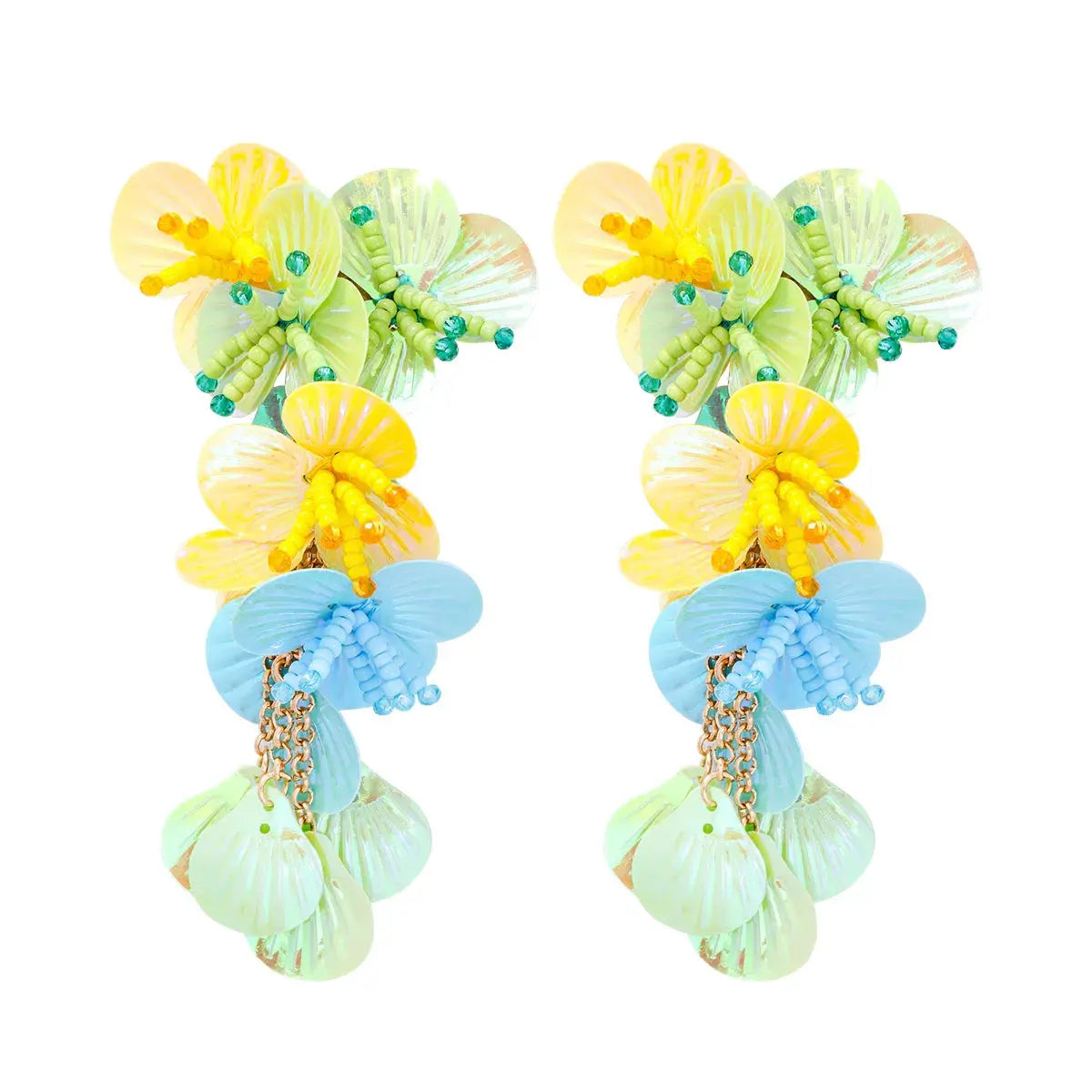 Statement Earrings Earrings - Colorful Shell - Women's Statement Jewelry