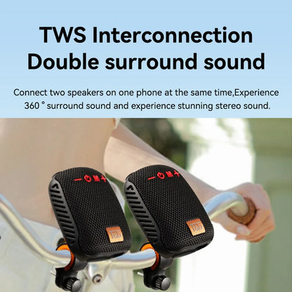 Outdoor Bicycle Bluetooth Speaker Portable Wireless Sound Box Rechargeable Handlebar Speaker Waterproof Bluetooth Speaker TG392