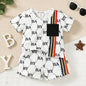 2PCS Summer Toddler Baby Boy Clothing Set T-Shirt Letter Short Sleeve