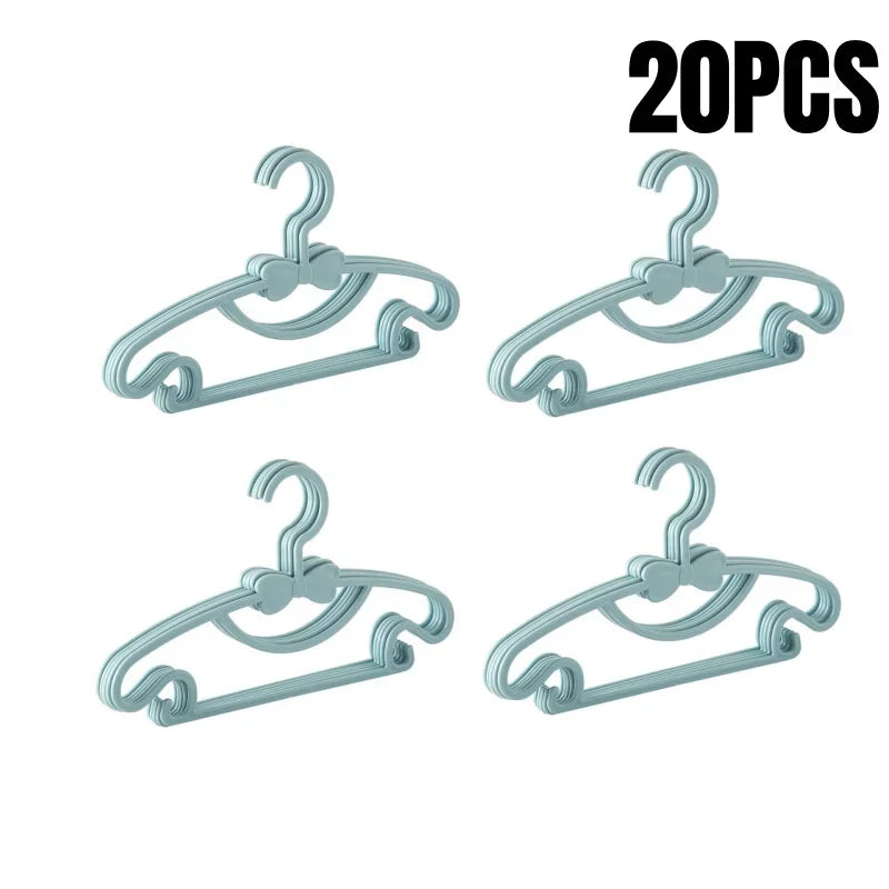 5-50Pcs Baby Hangers Plastic Kids Clothes Storage Hanger for Nursery Children Hangers Toddler Infant Portable Coats Home Rack
