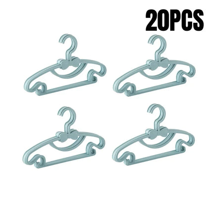 5-50Pcs Baby Hangers Plastic Kids Clothes Storage Hanger for Nursery Children Hangers Toddler Infant Portable Coats Home Rack