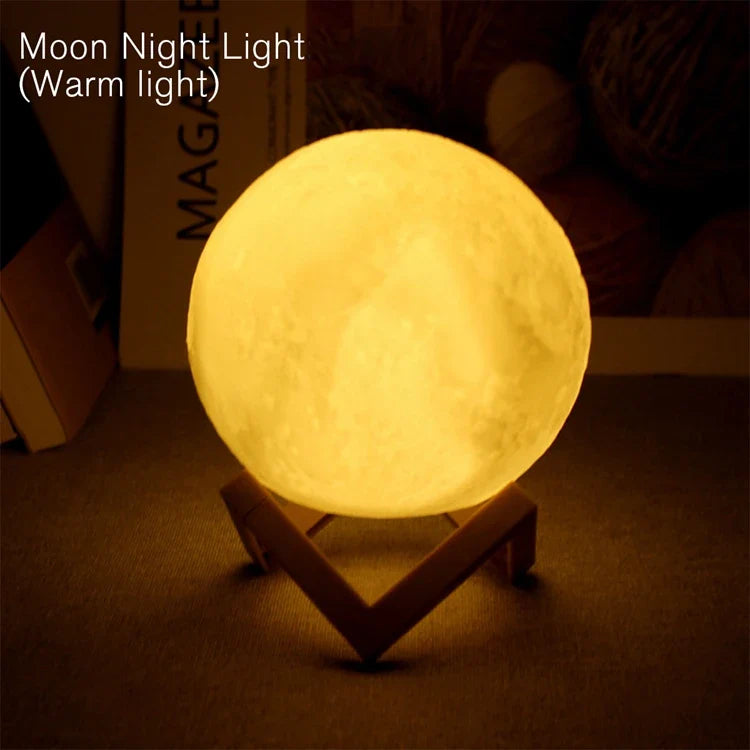 Book Light LED Moon Light Galaxy Light, Moon Night Light, Girl, Boy
