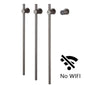 Modern Electric Heated Towel Rack Wall Mounted Bathroom Towel Warmer Heated Towel Rail Heater 3Bars Stainless Steel 220V/110V
